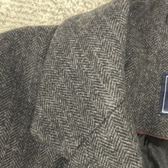 Abercrombie & Fitch Pea Coat Womens Small Wool Blend Herringbone Double Breasted - Picture 4 of 11